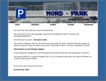 Tablet Screenshot of nordpark-kiel.de
